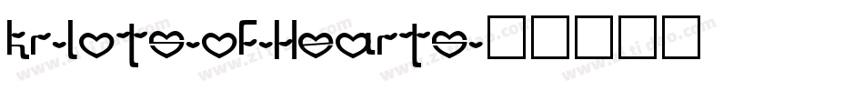 KR-Lots-of-Hearts字体转换