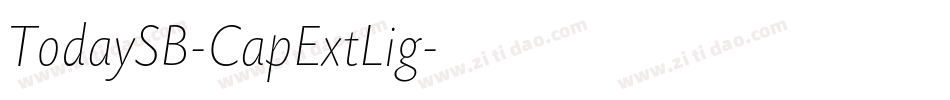 TodaySB-CapExtLig字体转换