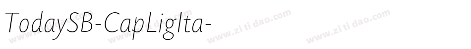 TodaySB-CapLigIta字体转换