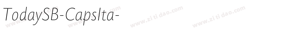 TodaySB-CapsIta字体转换