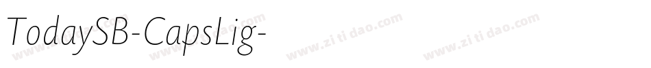TodaySB-CapsLig字体转换