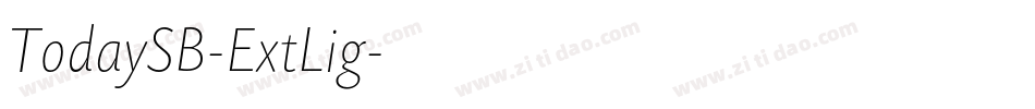 TodaySB-ExtLig字体转换