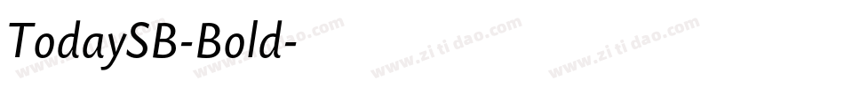 TodaySB-Bold字体转换