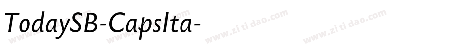 TodaySB-CapsIta字体转换