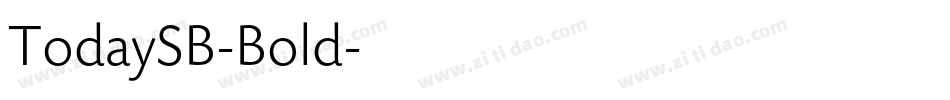 TodaySB-Bold字体转换
