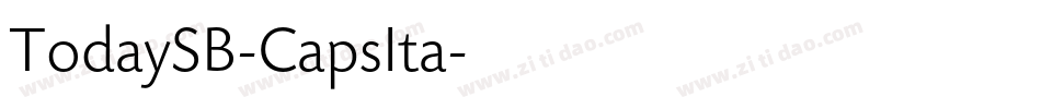 TodaySB-CapsIta字体转换