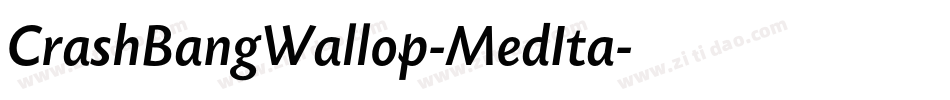 CrashBangWallop-MedIta字体转换
