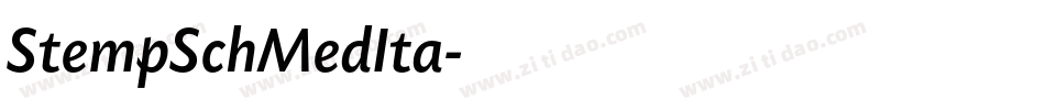 StempSchMedIta字体转换