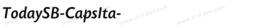TodaySB-CapsIta字体转换