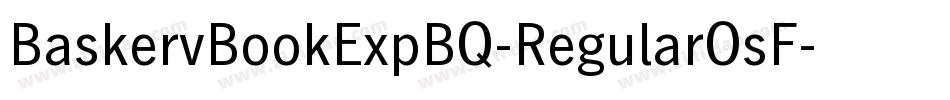 BaskervBookExpBQ-RegularOsF字体转换