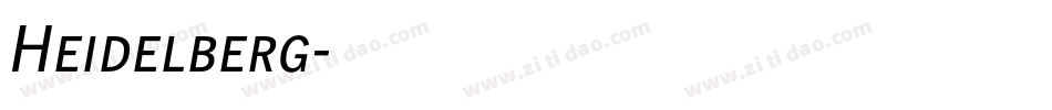 Heidelberg字体转换