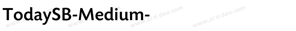 TodaySB-Medium字体转换
