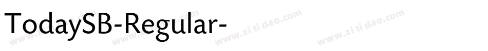 TodaySB-Regular字体转换