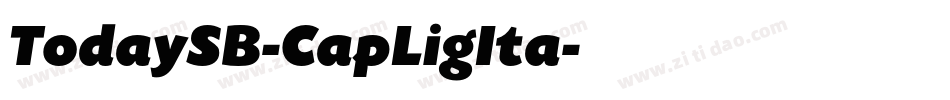 TodaySB-CapLigIta字体转换
