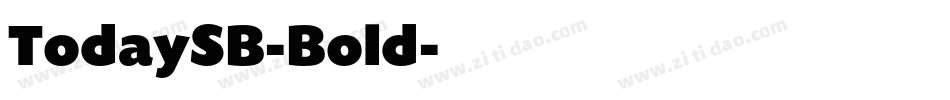 TodaySB-Bold字体转换