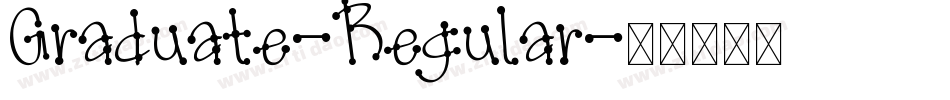 Graduate-Regular字体转换