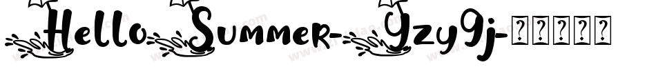 HelloSummer-Yzy9j字体转换