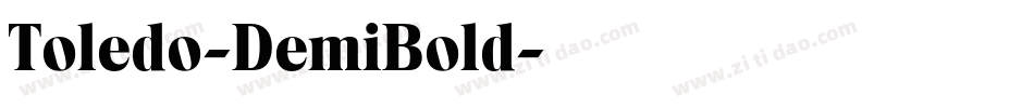Toledo-DemiBold字体转换