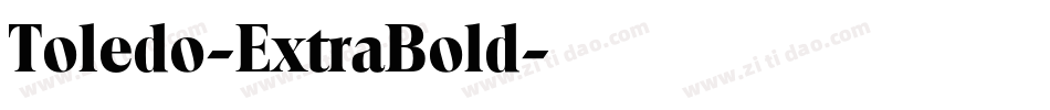 Toledo-ExtraBold字体转换