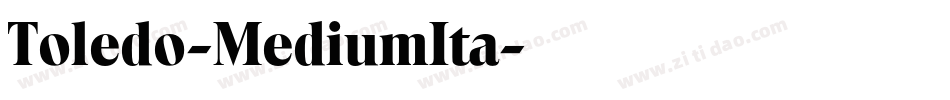 Toledo-MediumIta字体转换
