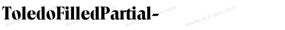 ToledoFilledPartial字体转换