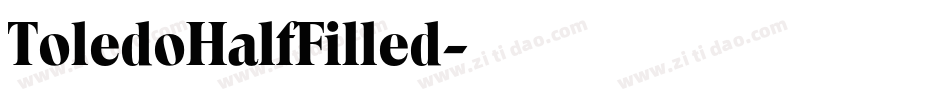 ToledoHalfFilled字体转换