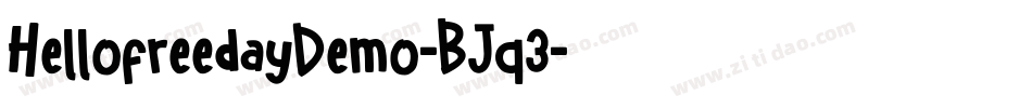 HellofreedayDemo-BJq3字体转换