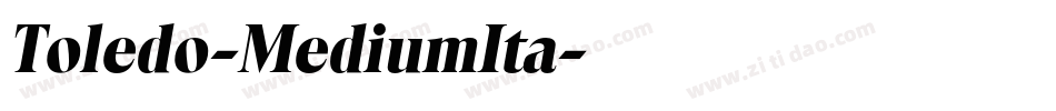Toledo-MediumIta字体转换
