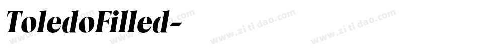 ToledoFilled字体转换