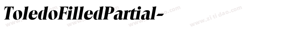 ToledoFilledPartial字体转换