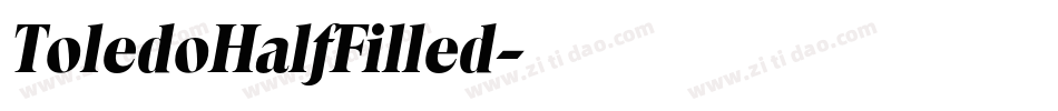 ToledoHalfFilled字体转换