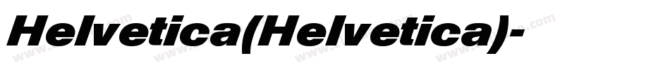 Helvetica(Helvetica)字体转换
