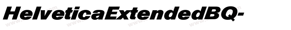 HelveticaExtendedBQ字体转换