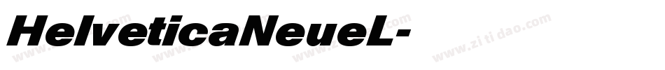 HelveticaNeueL字体转换