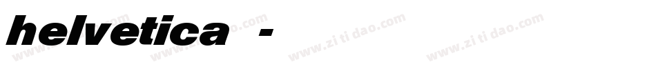 helvetica字体字体转换