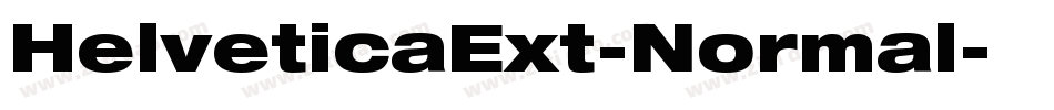 HelveticaExt-Normal字体转换