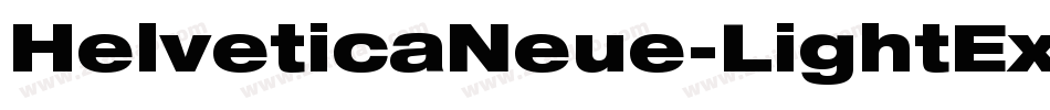 HelveticaNeue-LightExt字体转换