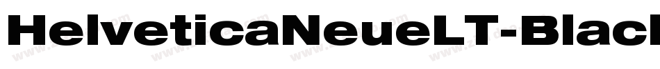 HelveticaNeueLT-BlackExt字体转换