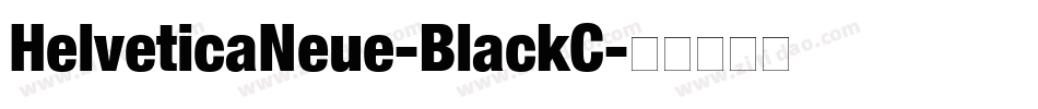 HelveticaNeue-BlackC字体转换