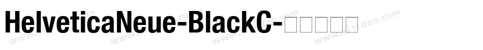 HelveticaNeue-BlackC字体转换
