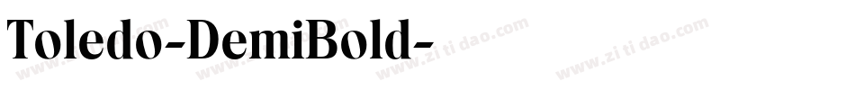Toledo-DemiBold字体转换