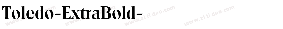 Toledo-ExtraBold字体转换