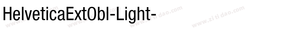 HelveticaExtObl-Light字体转换