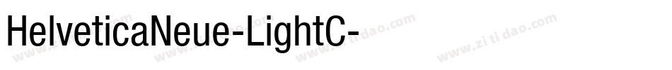 HelveticaNeue-LightC字体转换