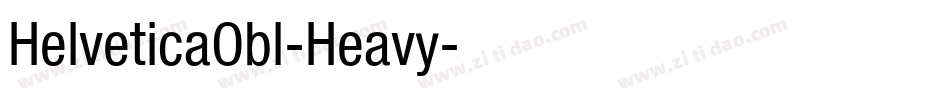 HelveticaObl-Heavy字体转换