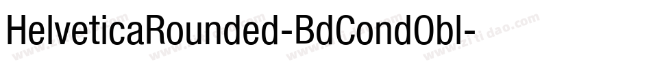 HelveticaRounded-BdCondObl字体转换