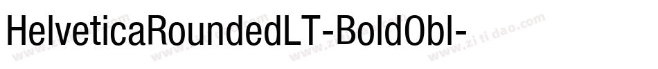 HelveticaRoundedLT-BoldObl字体转换