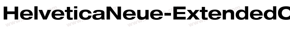 HelveticaNeue-ExtendedObl字体转换
