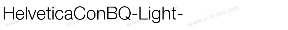 HelveticaConBQ-Light字体转换