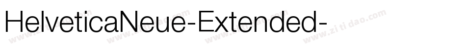 HelveticaNeue-Extended字体转换